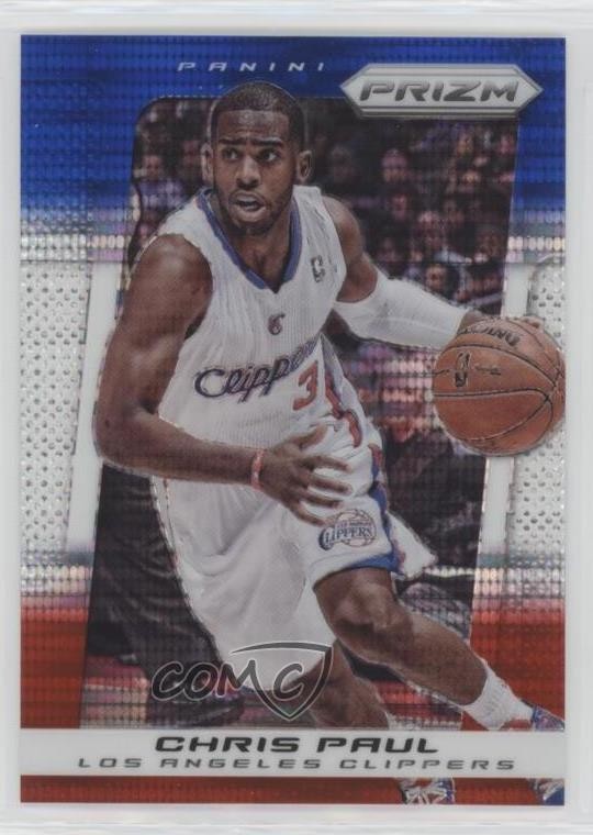 2013-14 Panini Prizm Blue White & Red Pulsar Prizm Chris Paul #26 5ir