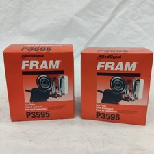 QTY 2 FRAM P3595 FUEL FILTERS - FITS MANY - CHECK IF FITS YOUR EQUIPMENT
