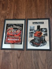 Lot 2 Miroirs Jack Daniel's Old No.7 Vintage – Pub Bar Whisky