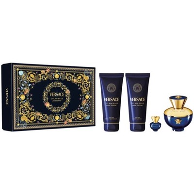 Versace Pour Femme Dylan Blue by Versace Gift Set for Women 4 Piece Gift Set NEW