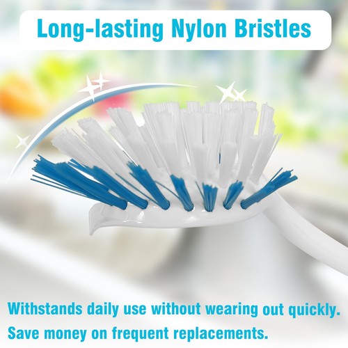 2pack Kitchen Diffusion Type Scrub Brush For Cleaning Dishes Pots Pan Sink And B - Picture 4 of 7