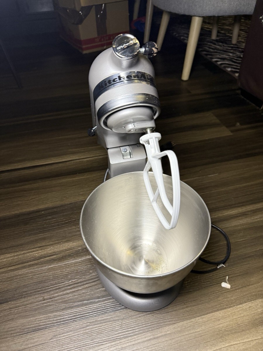 KitchenAid シルバー KitchenAid Custom Metallic Series 2qt Tilt Head Stand Mixer