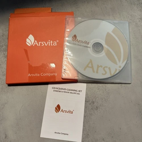 Arsvita CD Laser Lens Cleaner Disc Cleaning Set for CD/VCD/DVD Player