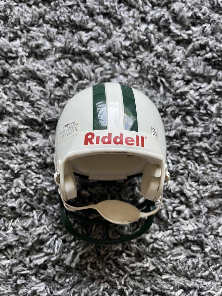 NFL 1998 NEW YORK JETS MINI CASCO RIDDELL Buen Estado Talla 3-5/8 Foto 3 de 4