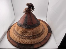 Authentic Vintage West African Fulani Hat Hand Woven