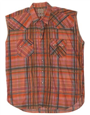 Casucci Herren Hemd ärmellos XL bunt kariert NJ10