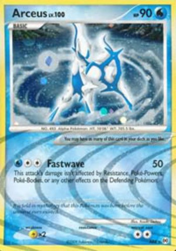 Heavily Played Arceus - AR4/9 - Holo Rare Pokemon Arceus