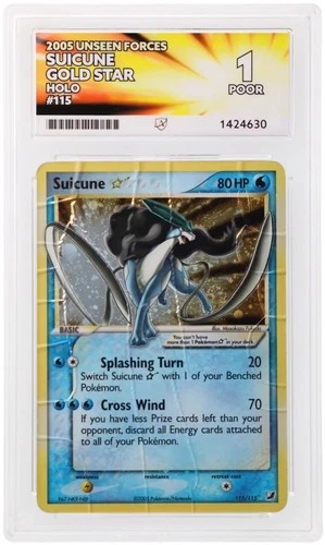Suicune Gold Star 115/115 ACE graded card