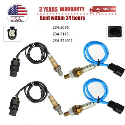 Sensor de oxígeno aguas arriba+aguas abajo 4 piezas para Ford F-150 3,5 L V6 Turbo 2011 2012 2013 2014 Foto 1 de 4
