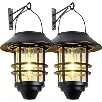 2-Pack Outdoor Waterproof Solar Lanterns with Mounting Kit FREE SHIPPING