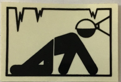 CAVER  sticker glow in the dark 3 x 2