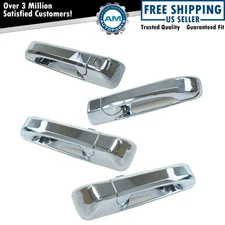 Front Rear Exterior Outside Chrome Door Handle 4pc Set Kit for Grand Cherokee
