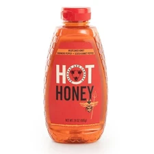 Savannah Bee Company Hot Honey – 24 oz Bottle | Hot Peppers Wildflower Honey