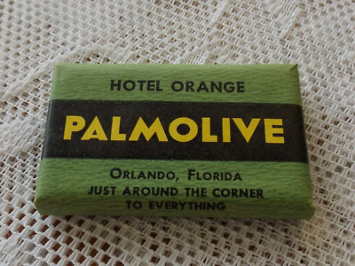 VINTAGE HOTEL ORANGE ORLANDO FLORIDA PALMOLIVE SOAP BAR