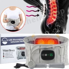 Decompression Back Belt Red Light Heating Lumbar Support Lower Back Pain Relief