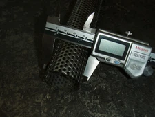 1 1/2" Perforated Stainless Steel Tubing - 2 Foot Long Piece