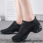 Women's Dance Sneakers Jazz Salsa Dance Shoes Mesh Hip Hop Modern Dancing Shoe