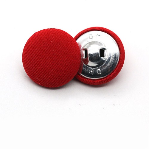 10Pcs Round Metal Shank Buttons Fabric Cloth Covered DIY Sewing Clothes 11-25mm - Picture 10 of 29