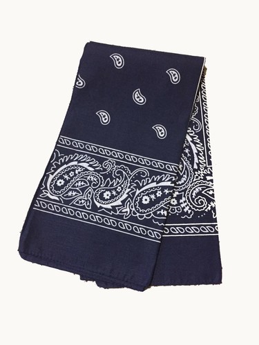 NEW! Bandana One-Sided Paisley Print Scarf 22”x 22” Handkerchief - Picture 5 of 16