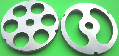 #32 x 1'' & Stuffing disc Meat Grinder Plates for Hobart LEM Cabelas Biro etc