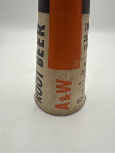 Vintage RARE A&W Root Beer one Quart liquid cone (no cap) fantastic decor item - Bild 3 von 7