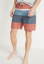 OLD NAVY Men's Built-In Flex Board Shorts 9-inch inseam w/ UV Protection Sz 42-T
