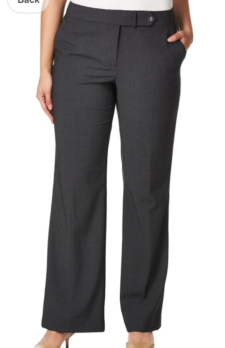 Calvin Klein Women's Solid Stretch Pull-On Pants … - image 1