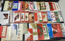  40 Greeting Cards  Envelopes No Duplicates Christmas Holidays Yuletide lot 12