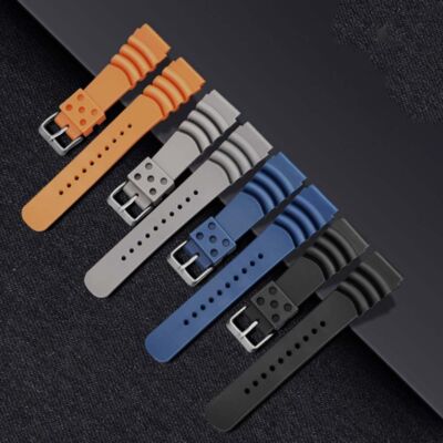 22mm Für Seiko Casio Uhr Hohe Qualität Silikonband Armband Armband