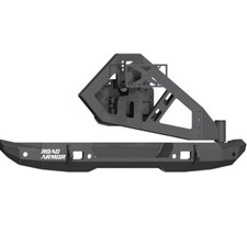 Road Armor 5182r1b-tc Stealth Rear Mid Width Bumper W Tire Carrier Assembly