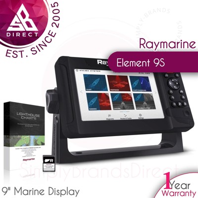 Raymarine Element 9S 22.9cm Marine Display Mit Western Europa- Leuchtturm Tafel
