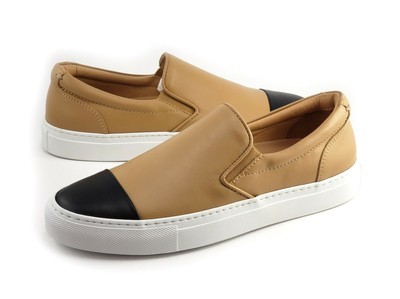 GREATS BROOKLYN WOOSTER WOMEN/'S WOOL//LEATHER CREAM SLIP-ON SNEAKERS SIZE 8.5