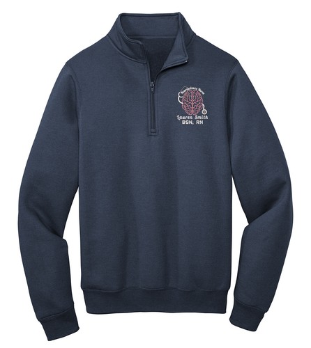 Personalized Neuro Nurse Embroidered 1/4 Zip Fleece Lined Jacket - Picture 13 of 14