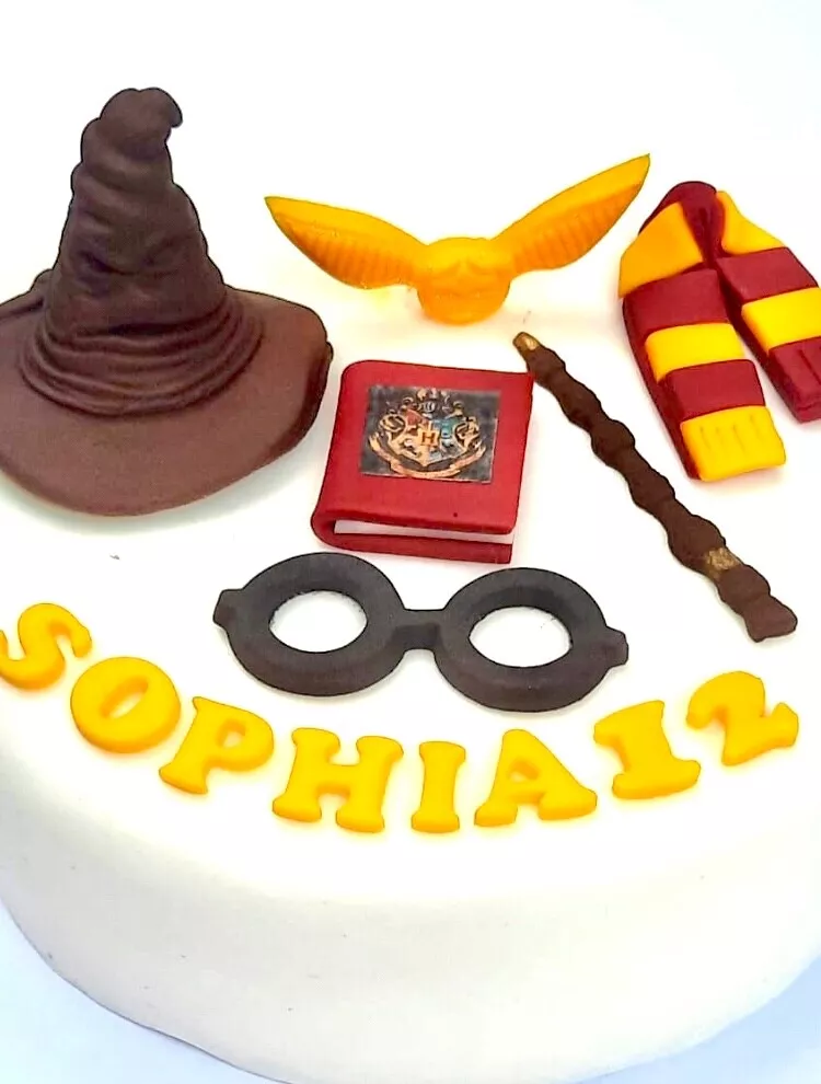 Harry Potter themed cake topper / Personalised Harry Potter themed cake  topper package / Name & Age Harry Potter themed cake topper package