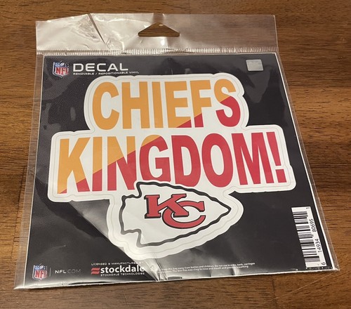 KANSAS CITY CHIEFS "CHIEFS KINGDOM" Repositioning Decal 6x6 NFL SUPER-BOWL 58 - 第 1/3 張圖片