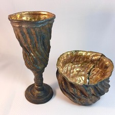 Very Rare Czech Ceramic Artist Vaclav Dyntar Vases Museum Artist Pieces