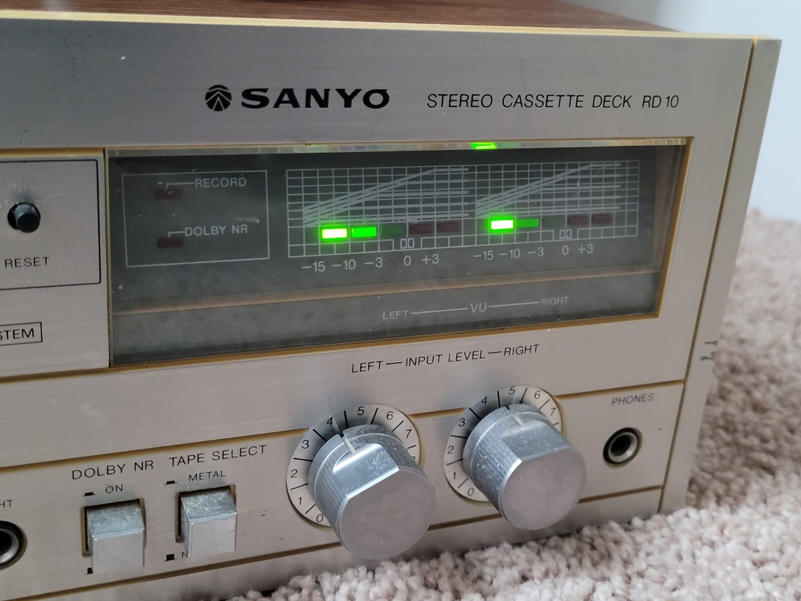 Vintage Sanyo Stereo Cassette Player RD10 Tested Works VTG Tape Player