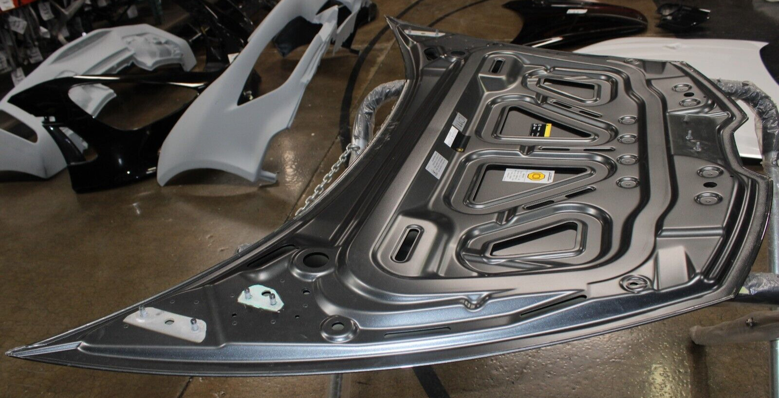 Lamborghini Huracan, LP610, 580, Front Hood, Silver, Used, P/N 4T0823021C