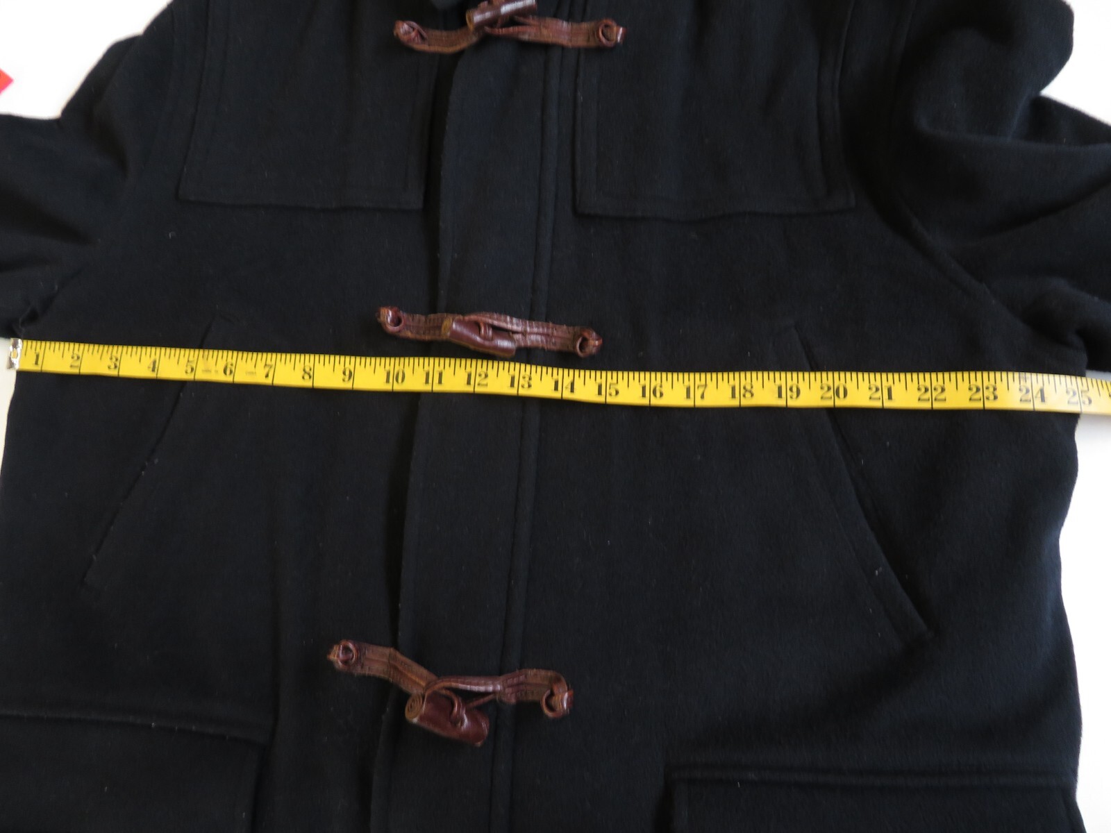 GANT Duffle Coat Wool & Cashmere Blend Zip/Toggles Vintage