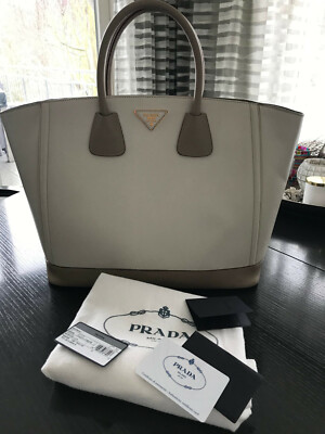 Prada Tasche Saffiano Lux creme beige, wie neu, NP 2450  