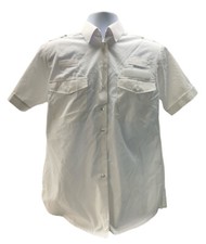 Ex Police Female White Shirt Epaulette Loops Formal Security Occasion Used