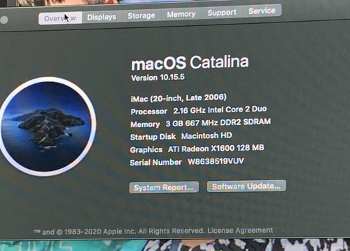 macOS Catalina for unsupported Intel based Macbook/Imacs 2008-2011 - Picture 1 of 1