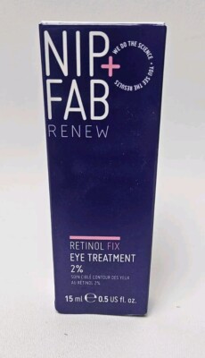 NIP + FAB Renew Retinol Fix Eye Treatment Cream 2% 0.5 Oz 15 ml Full Size L15