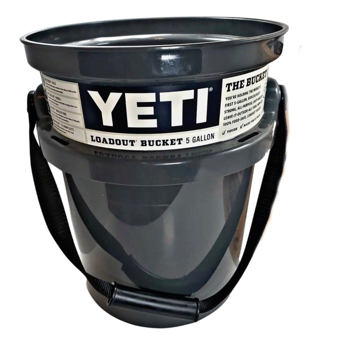Yeti Loadout 5 Gallon Bucket Charcoal & Yeti Loadout Bucket
