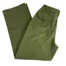 Vintage Boy Scouts of America Mens Official Uniform Cargo Pants Green 29 X 28.5