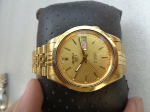 gold plated seiko