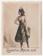 Cigarettes Melia Algeria Overseas Card Actresses Tirage A - E. De Mendes