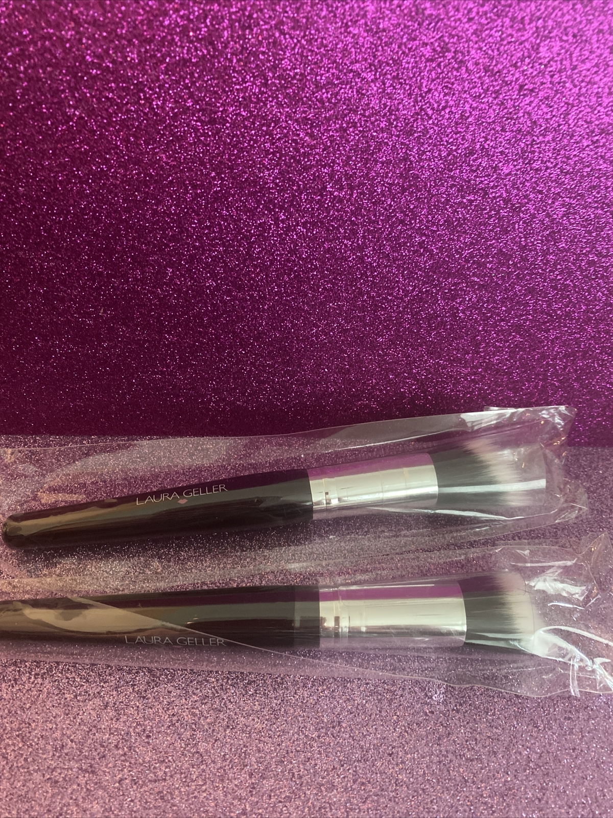 2X Laura Geller Angled Stippling Brush Full Size Brand New in Sealed