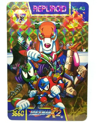No.45 Repliroid X2 MEGA (ROCK) Man X2 Card 1992～1997 BANDAI