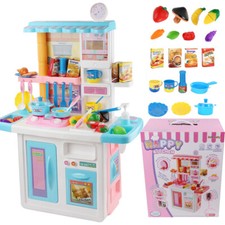 Pink Kitchen Cooking Accessories Chef Role Play Set Toy For Kids Halloween Gift